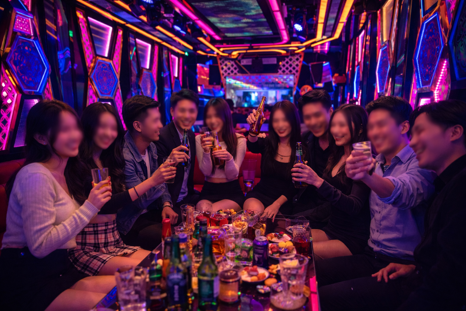 바텐더가 칵테일을 준비하는 모습